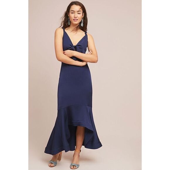 Anthropologie Shoshanna Ibiza Satin Dress Size 4